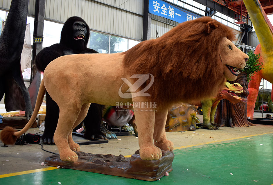 仿真獅子，電動獅子，獅子模型，獅子雕塑